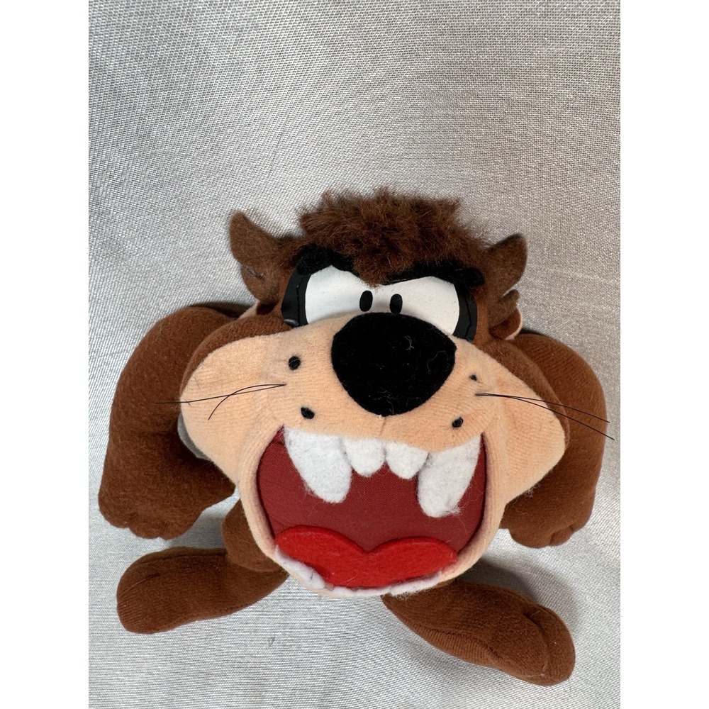 Looney Tunes Tazmanian Devil Plush‎ Toy Stuffed Animal Brown